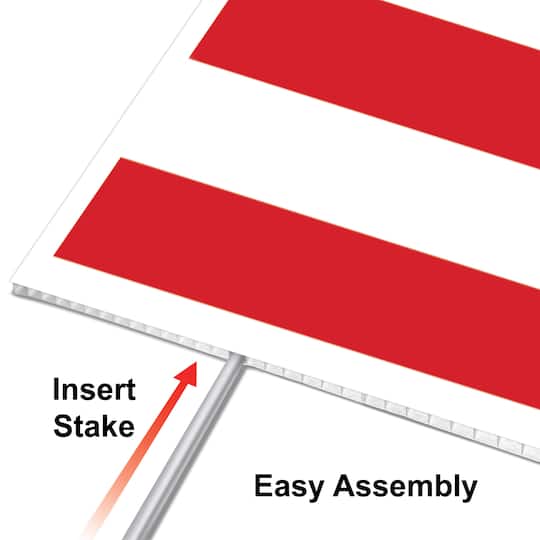 Beistle 11.5" x 15.5" Semiquincentennial Plastic Yard Sign